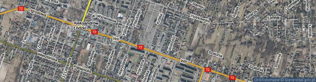 Zdjęcie satelitarne Kraszewskiego Józefa Ignacego ul.